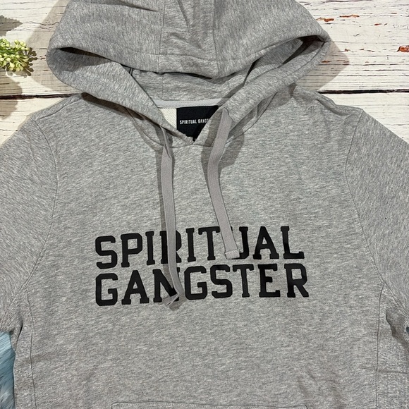 NWT Spiritual Gangster Gray Pullover Graphic Hoodie Unisex - Picture 7 of 8